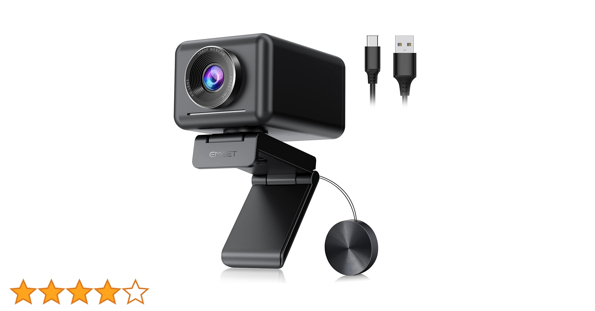 【値下】AI搭載　高性能webカメラ　eMeet Jupiter This New Jupiter Webcam From EMEET Includes AI Framing